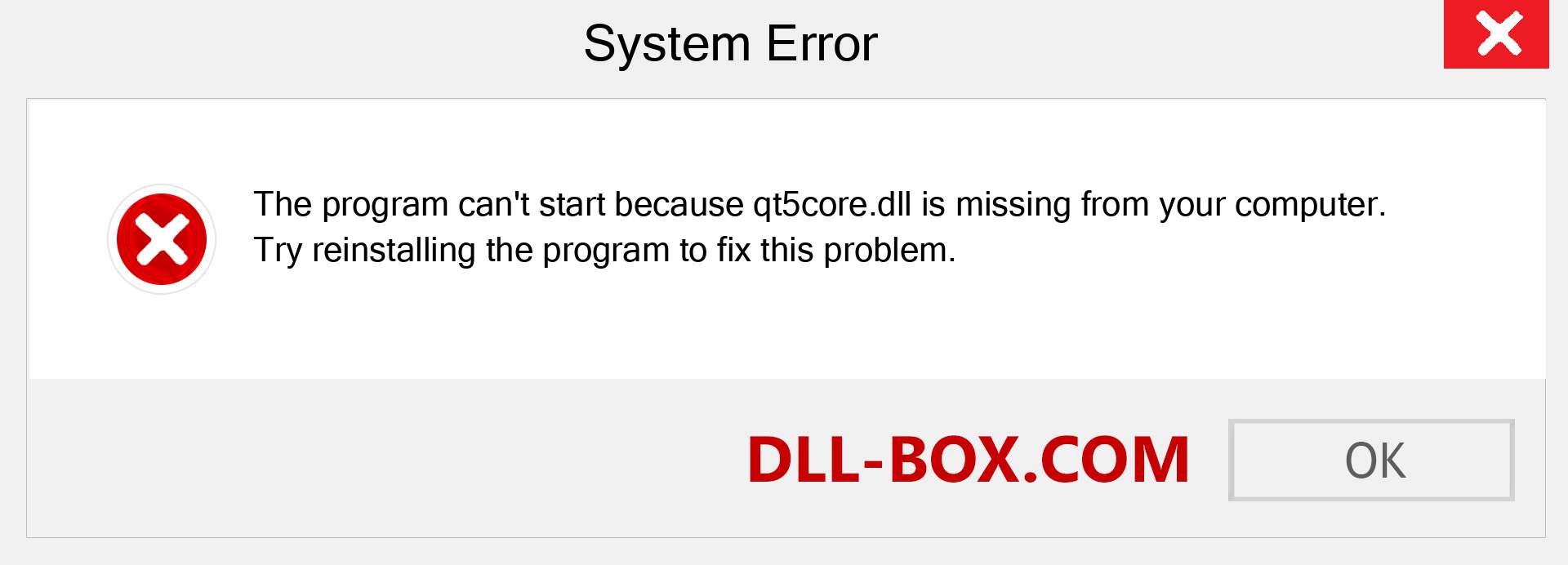  qt5core.dll file is missing?. Download for Windows 7, 8, 10 - Fix  qt5core dll Missing Error on Windows, photos, images